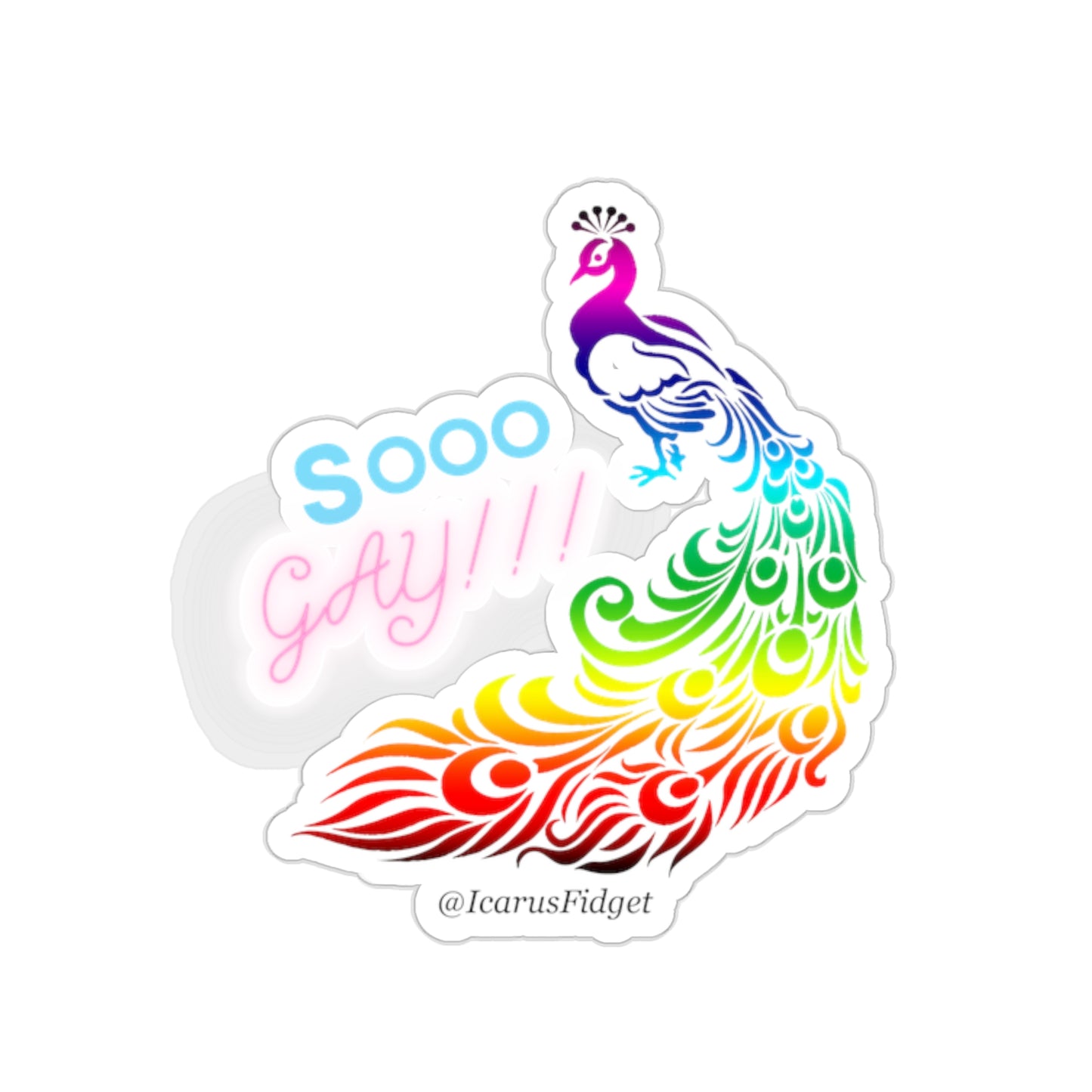 Gay Peacock - Sticker