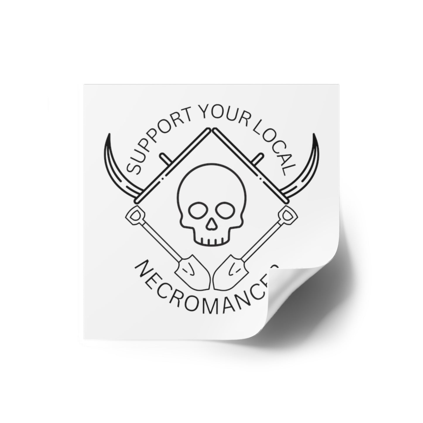 Support Your Local Necromancer - Sticker