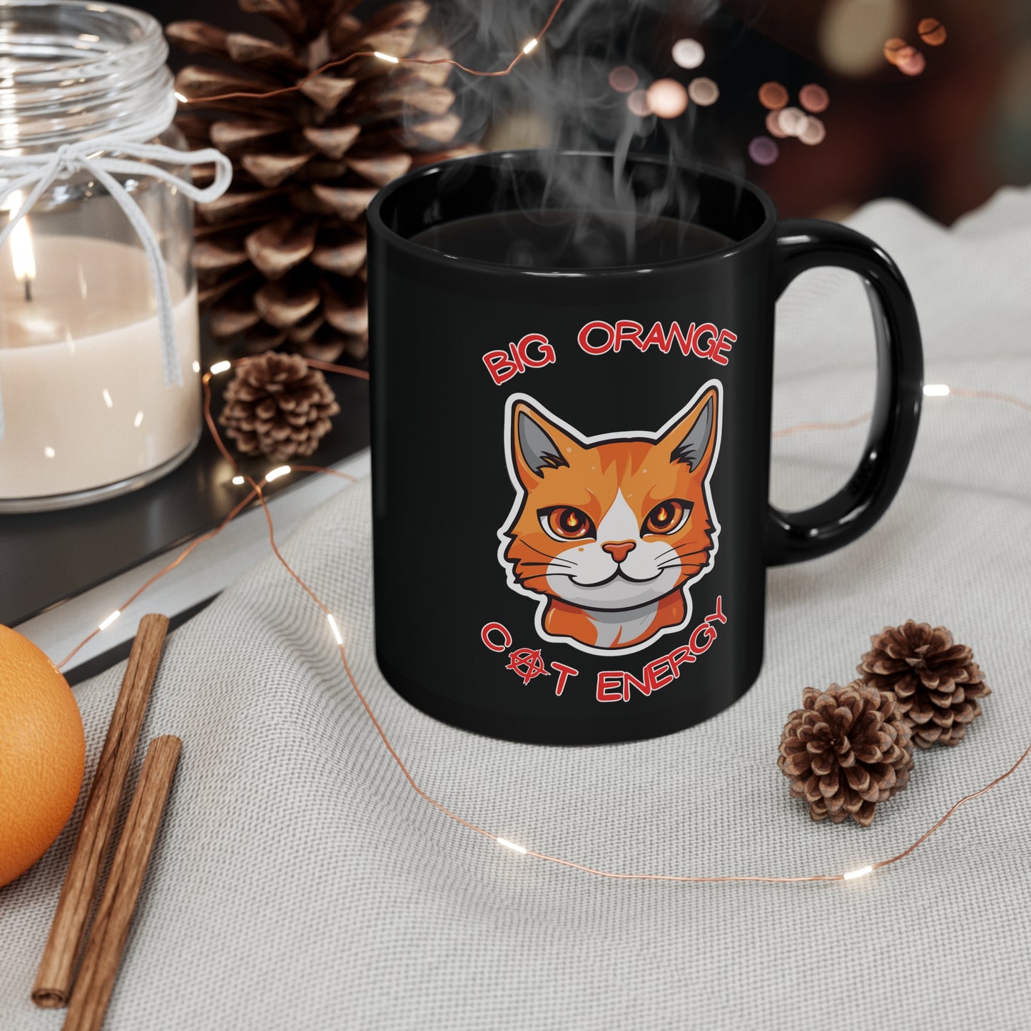 Big Orange Cat Energy Mug