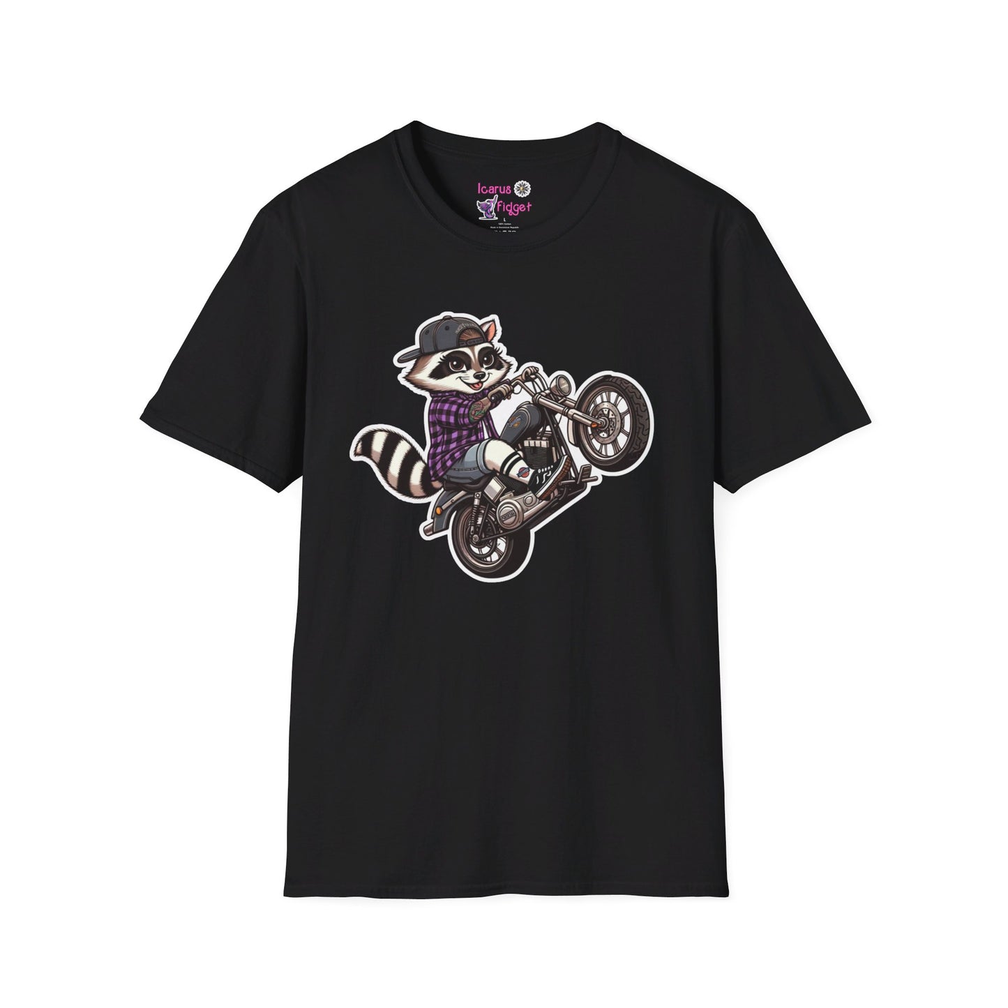 Wheelies Are for Girl Raccoons T-Shirt