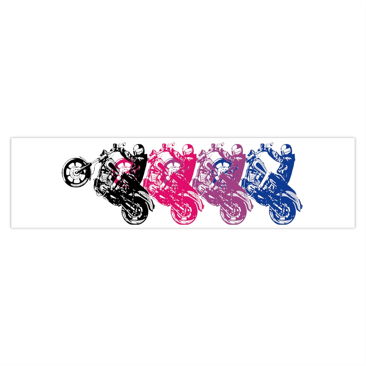 We Ride Equal - Bi - Sticker