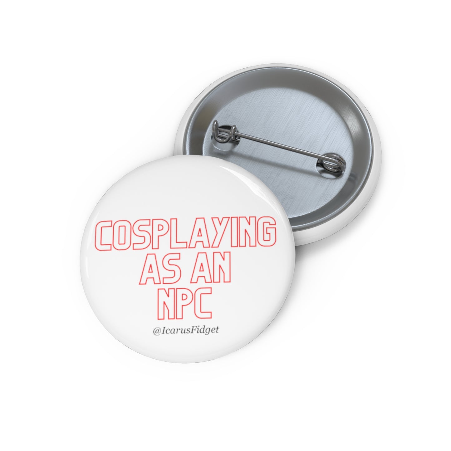 Cosplaying As An NPC - Pin Buttons