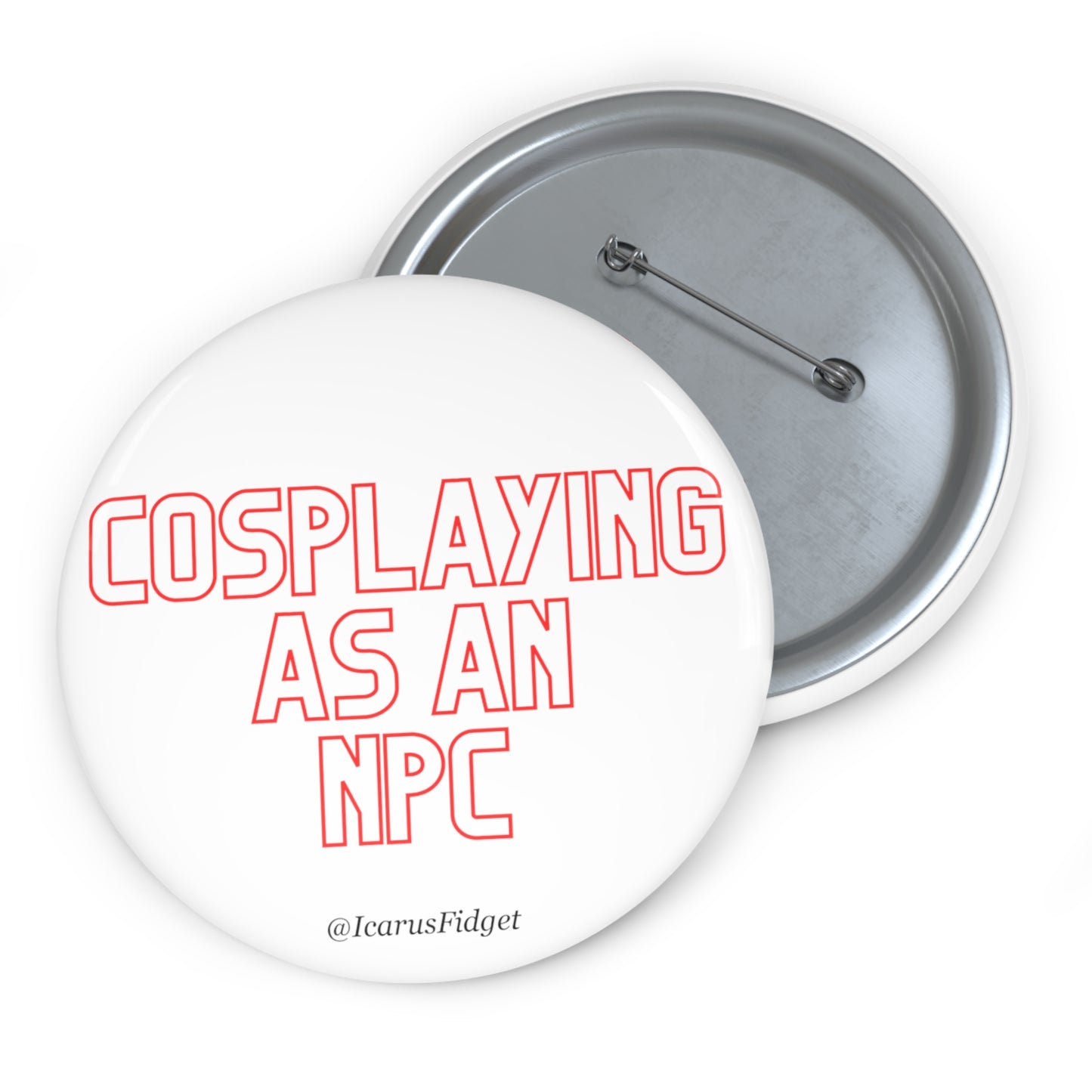 Cosplaying As An NPC - Pin Buttons