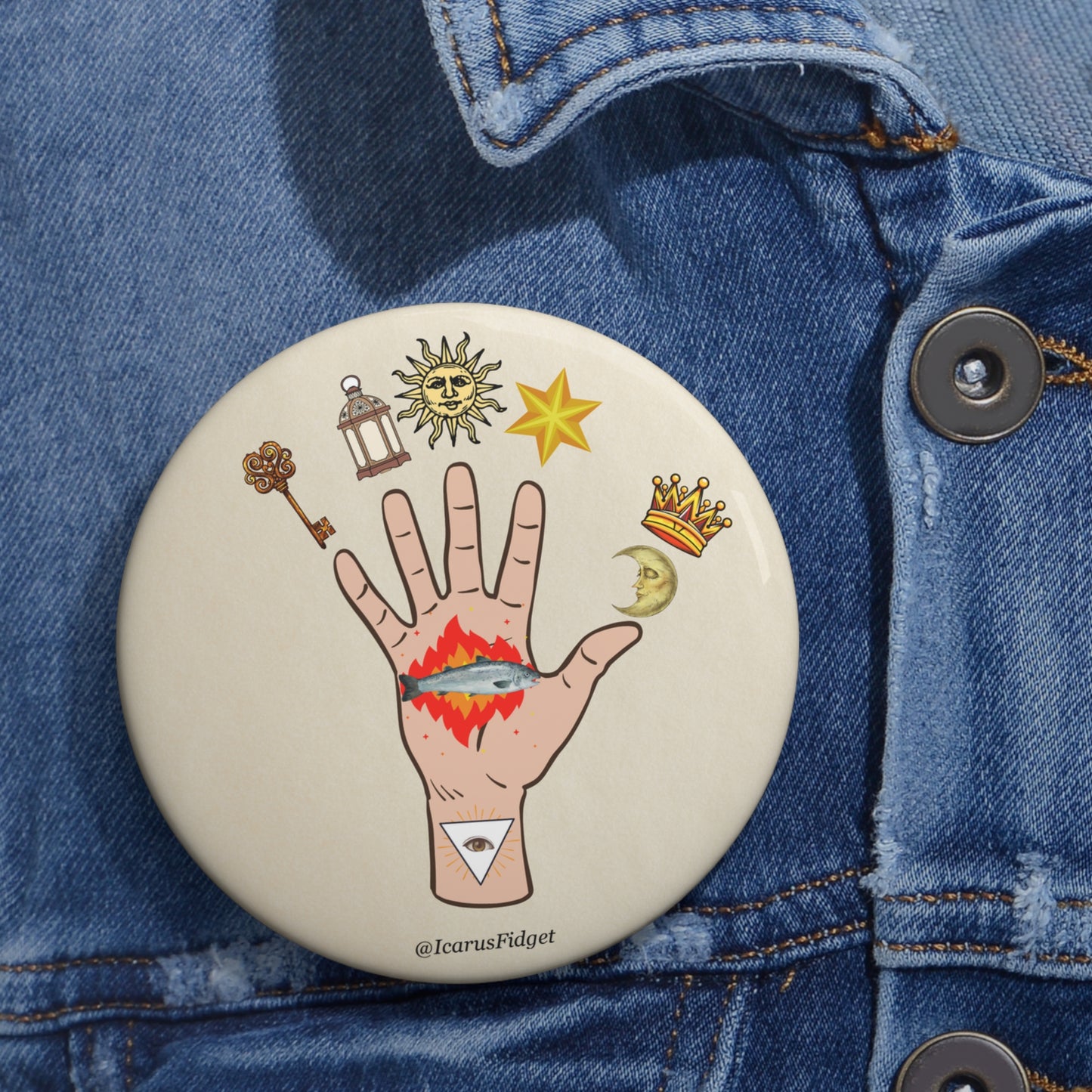 Hand of the Philosopher - Pin Buttons