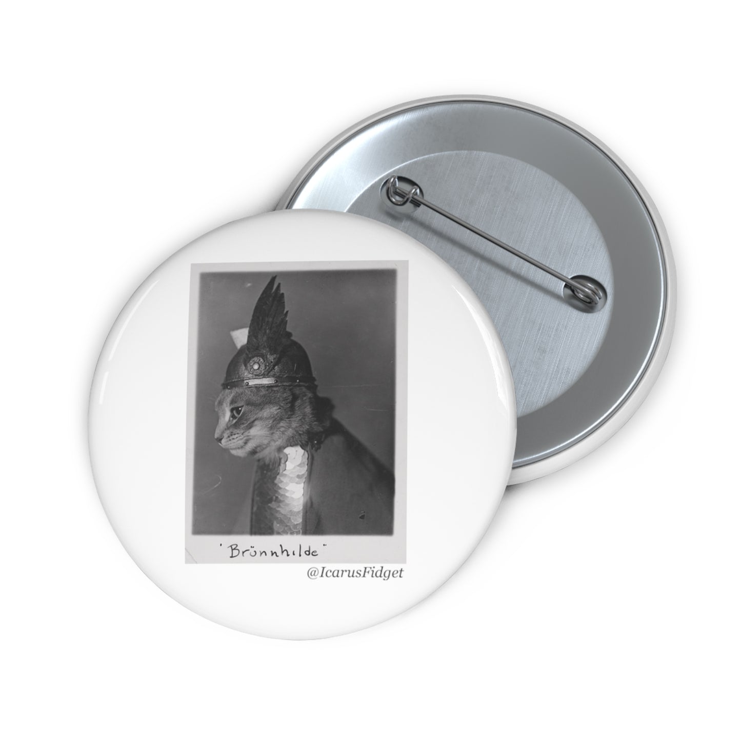 Brunnhilde the Valkyrie Cat - Pin Buttons