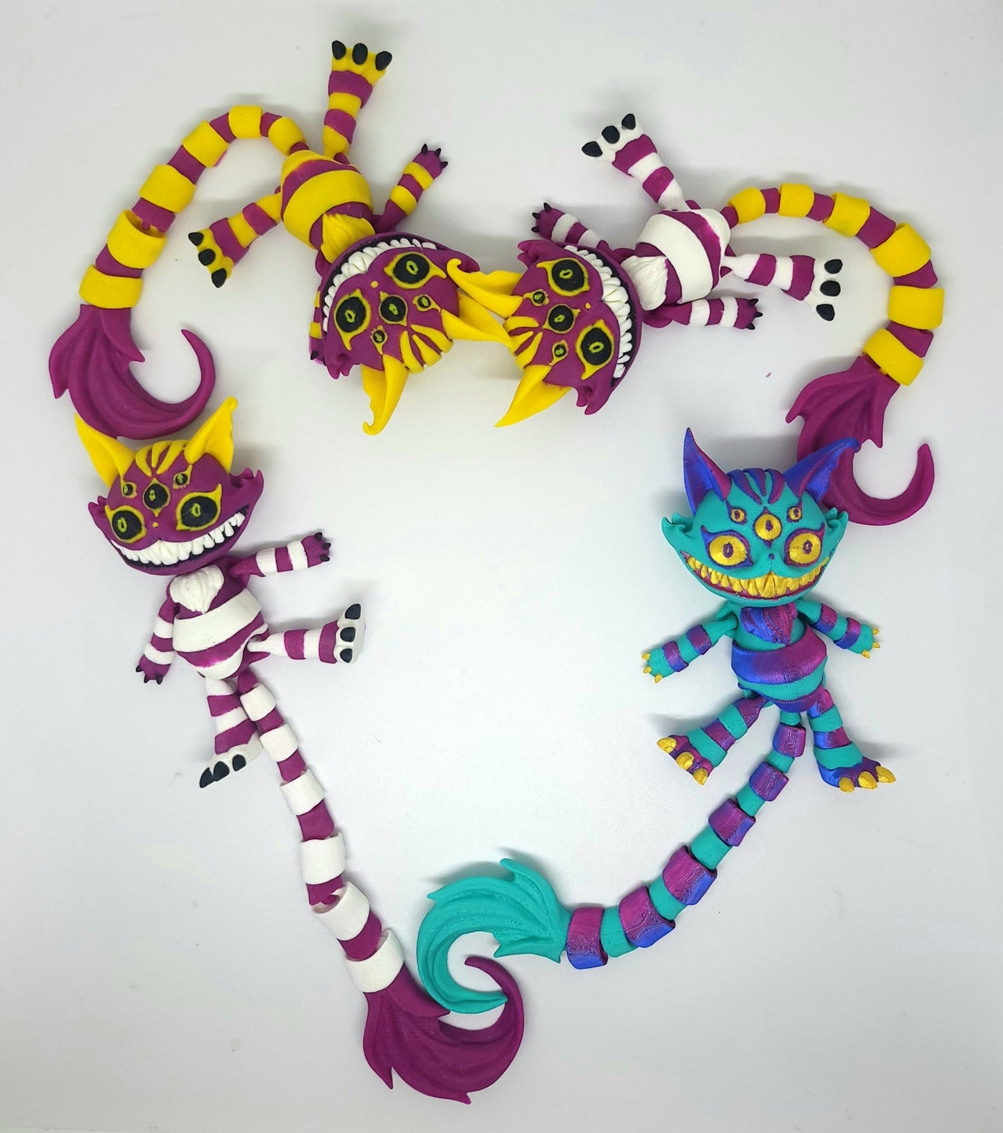 Articulated Creepy Cat - 3D Print