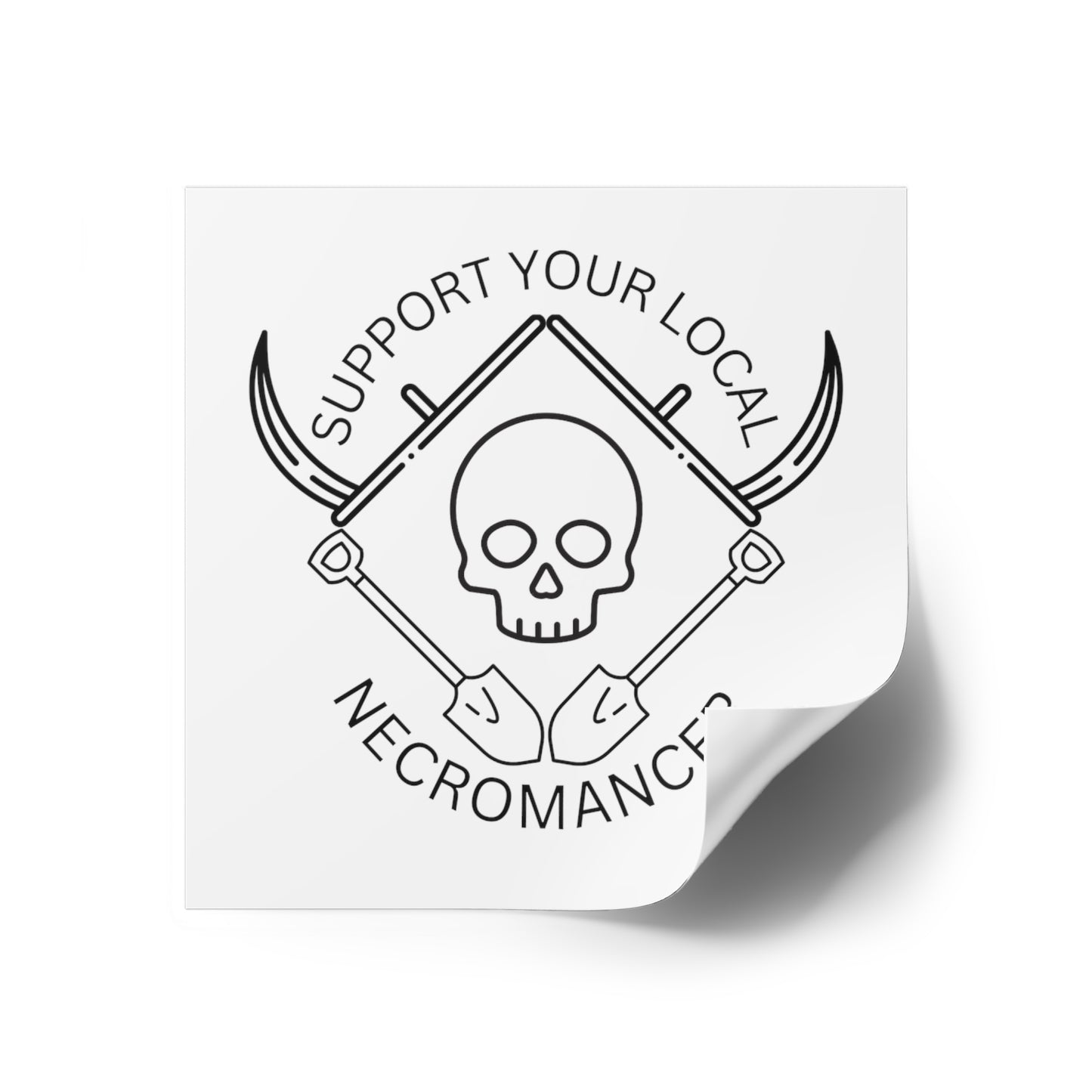 Support Your Local Necromancer - Sticker