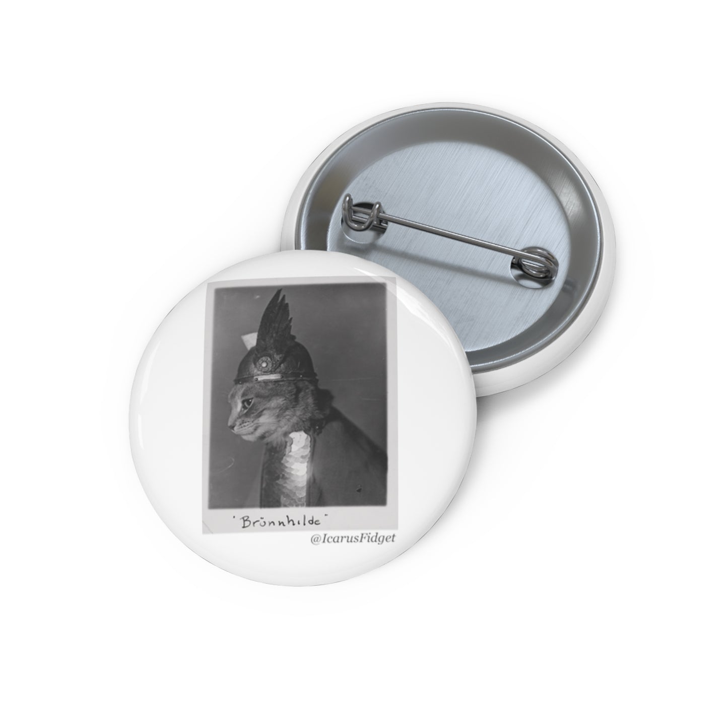 Brunnhilde the Valkyrie Cat - Pin Buttons