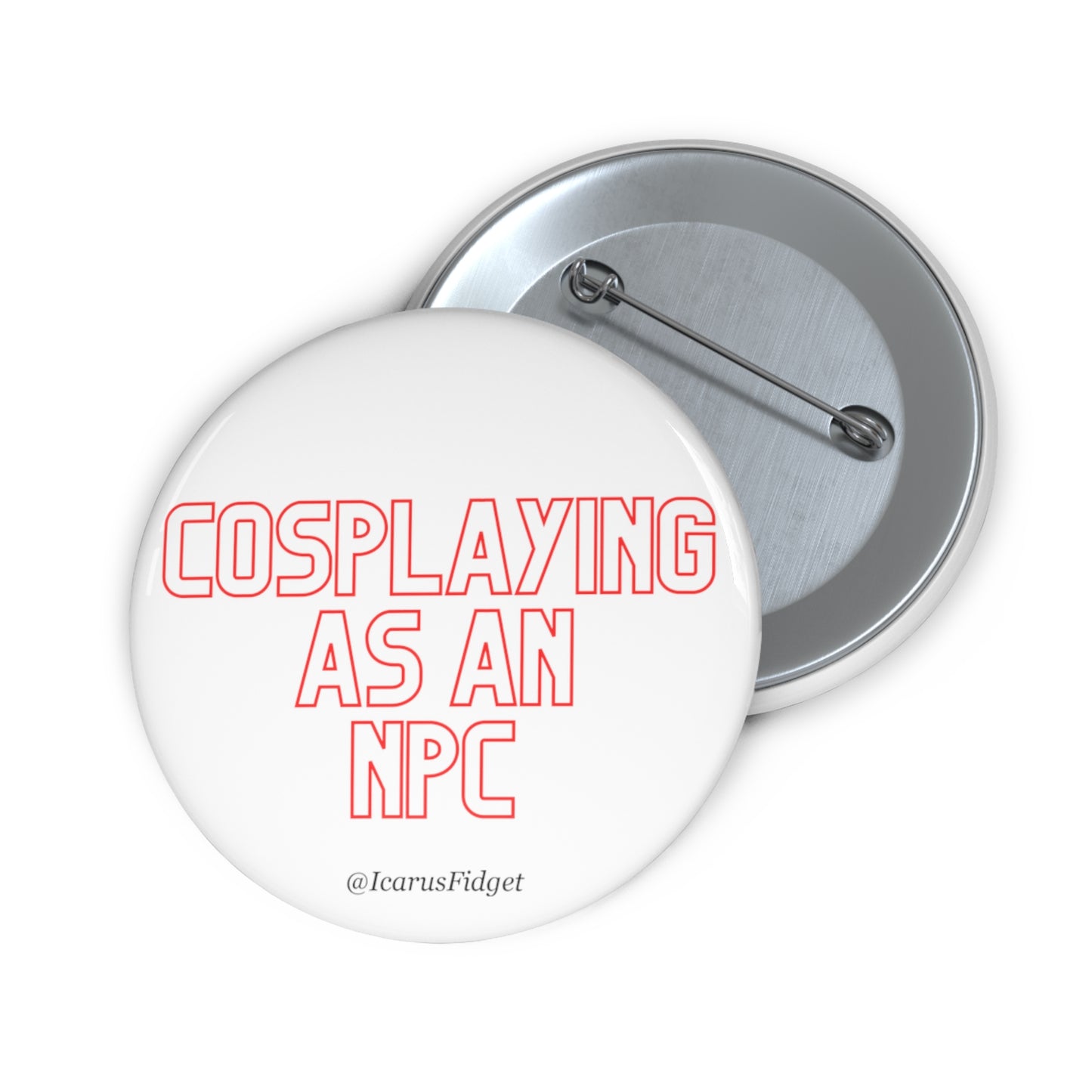 Cosplaying As An NPC - Pin Buttons