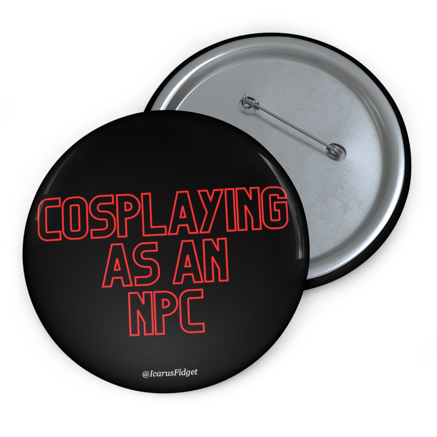 Cosplaying As An NPC -  Pin Buttons