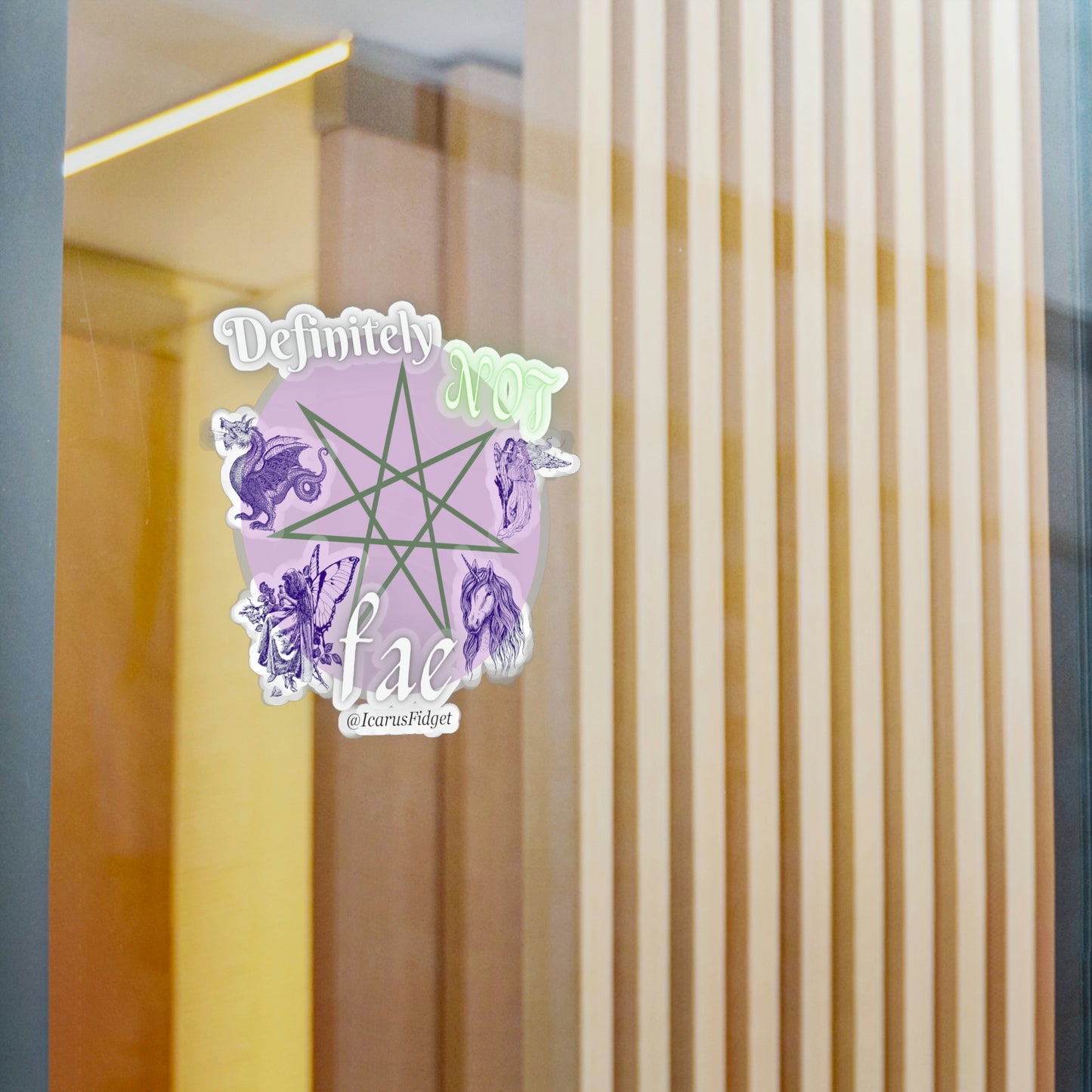 Definitely NOT Fae - Sticker